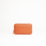 Portafoglio/busta morbido in pelle martellata colore arancio Aut Aut Studio – vista frontale