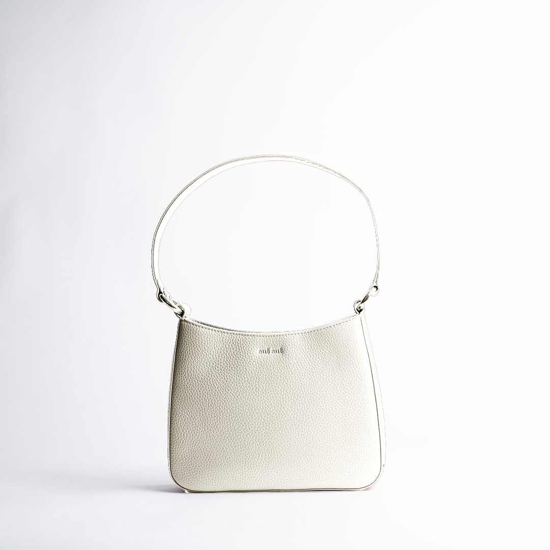 MILANO #501MIDI BORSA CON MANICO IN PELLE MARTELLATA