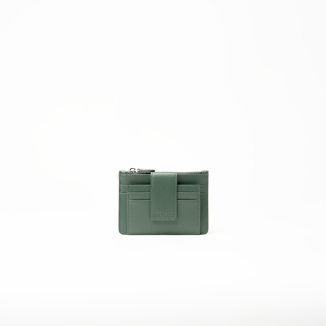 Porta carte in saffiano colore verde uomo/donna protezione RFID Aut Aut Studio