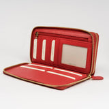 MILANO #383 MAXI PORTAFOGLIO IN PELLE MARTELLATA 2-ZIP AROUND