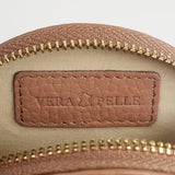 MILANO #1202  PORTAMONETE TONDO IN PELLE MARTELLATA