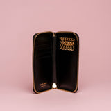 FREEDA #460 PORTACHIAVI IN PELLE LISCIA CON ZIP