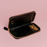 FREEDA #460 PORTACHIAVI IN PELLE LISCIA CON ZIP