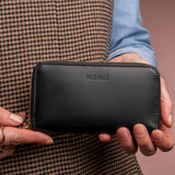 FREEDA #460 PORTACHIAVI IN PELLE LISCIA CON ZIP