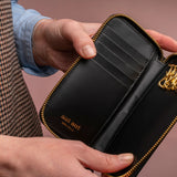 FREEDA #460 PORTACHIAVI IN PELLE LISCIA CON ZIP