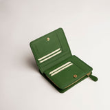 SCONTO 20% - MILANO #448 MINI PORTAFOGLIO IN PELLE MARTELLATA CON LOGO DORATO