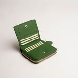 SCONTO 20% - MILANO #455 MINI PORTAFOGLIO IN PELLE MARTELLATA CON LOGO DORATO