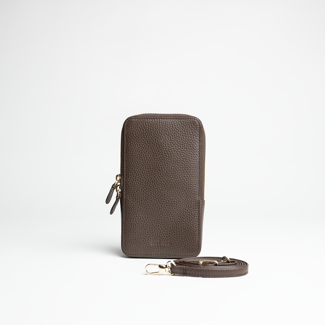 MILANO #462 SMARTPHONE/DOCUMENTS/TRAVEL CARD HOLDER IN GRAINED LEATHER - 30% OFF