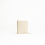 Tasconcino porta carte in pelle liscia colore avorio Aut Aut Studio – vista frontale