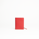 Tasconcino porta carte in pelle liscia colore rosso Aut Aut Studio – vista frontale