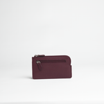Portachiavi in pelle martellata colore bordo artigianale Aut Aut Studio – vista frontale