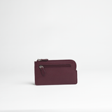 Portachiavi in pelle martellata colore bordo artigianale Aut Aut Studio – vista frontale