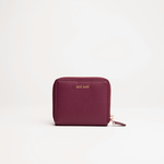 Mini portafoglio donna in pelle martellata Burgundy logo dorato MILANO #455 - AUT AUT