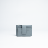Porta carte mini in pelle martellata colore nero artigianale Aut Aut Studio – vista frontale