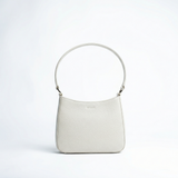 Borsa midi in pelle martellata colore iceberg artigianale Aut Aut Studio – vista frontale