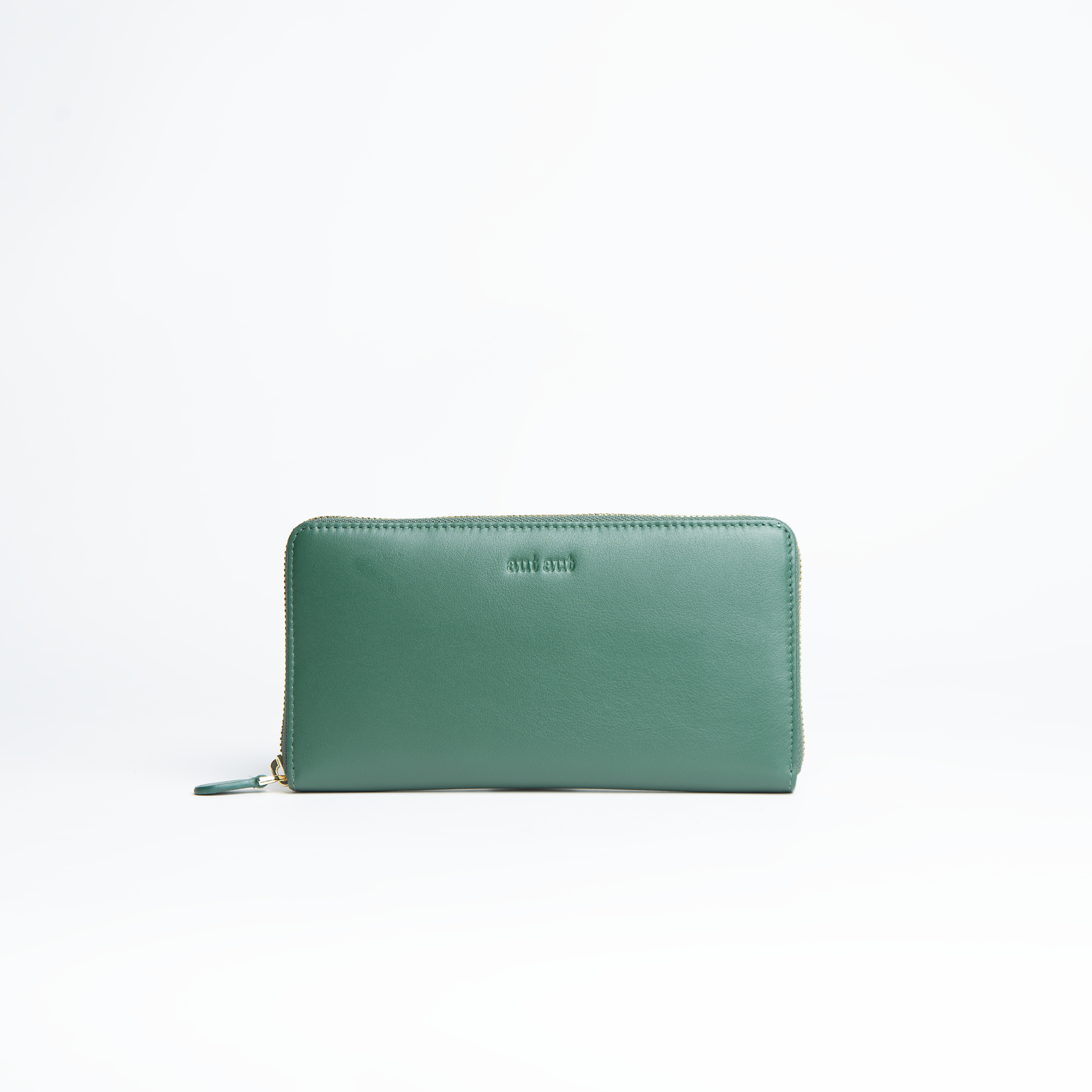 Portafoglio in pelle morbida colore verde bosco donna Aut Aut Studio – vista interno