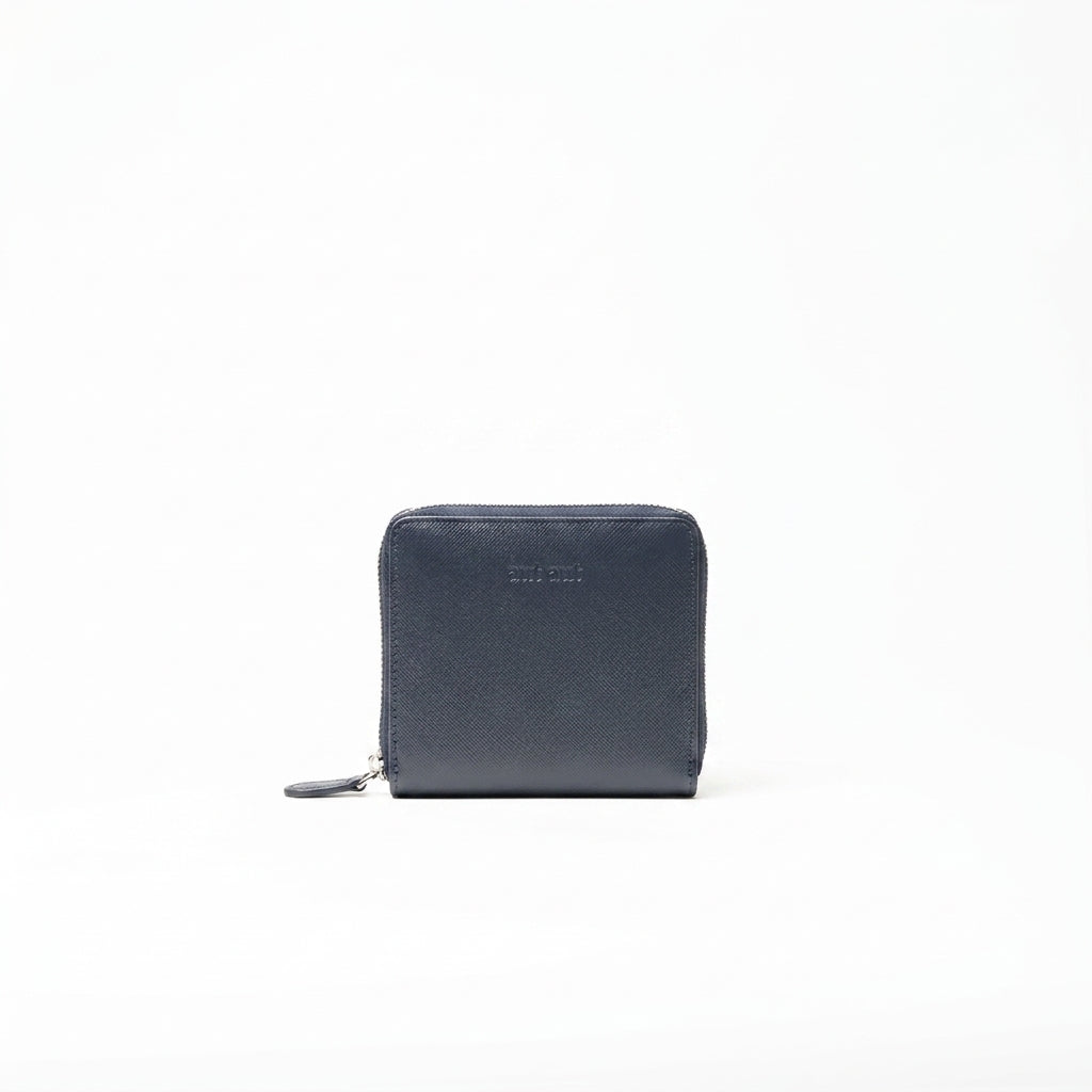 Portafoglio saffiano zip-around CHLOE' #449 blu navy - AUT AUT