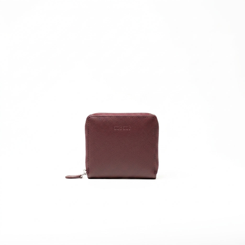 Portafoglio saffiano zip-around CHLOE' #449 burgundy - AUT AUT