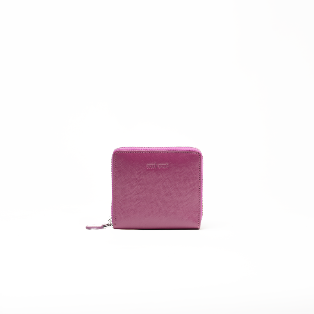 Portafoglio saffiano zip-around CHLOE' #449 orchidea - AUT AUT