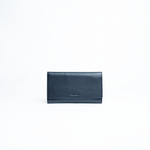 Astuccio porta gioie/gioielli in pelle martellata colore blu navy Aut Aut Studio – vista frontale