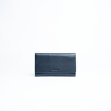Astuccio porta gioie/gioielli in pelle martellata colore blu navy Aut Aut Studio – vista frontale