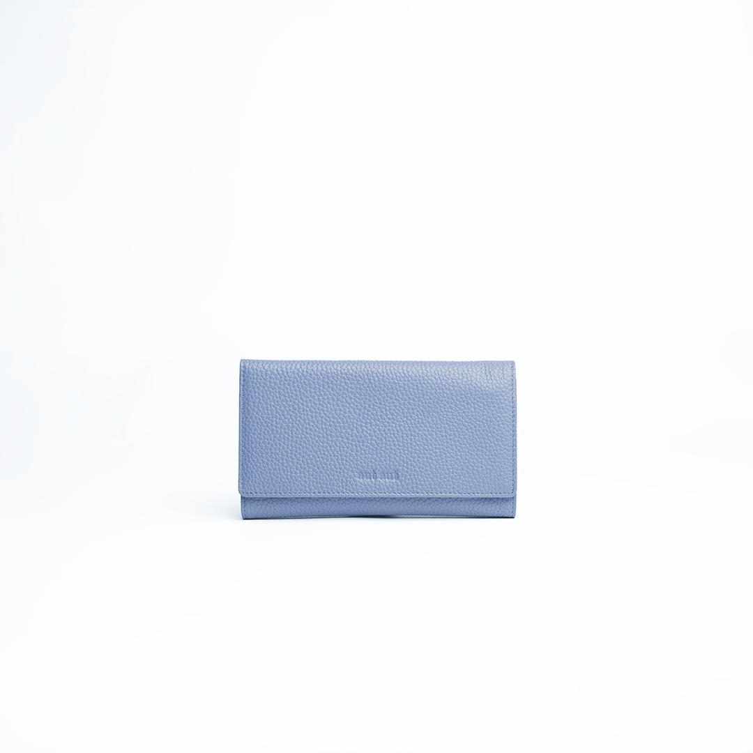 Astuccio porta gioie/gioielli in pelle martellata colore glicine Aut Aut Studio – vista frontale