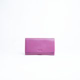 Astuccio porta gioie/gioielli in pelle martellata colore orchidea Aut Aut Studio – vista frontale