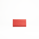 Astuccio porta gioie/gioielli in pelle martellata colore rosso Aut Aut Studio – vista frontale