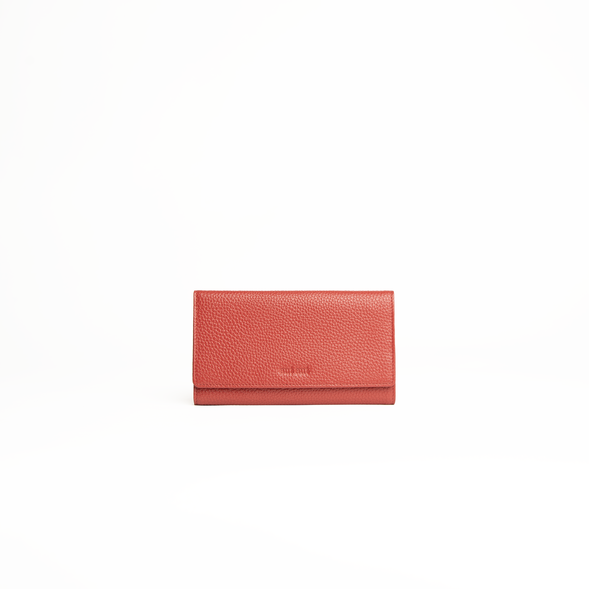 Astuccio porta gioie/gioielli in pelle martellata colore rosso Aut Aut Studio – vista frontale