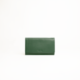 Astuccio porta gioie/gioielli in pelle martellata colore verde Aut Aut Studio – vista frontale