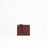 Porta carte in pelle martellata colore burgundy uomo/donna Aut Aut Studio – vista frontale