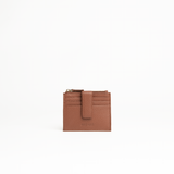Porta carte in pelle martellata colore camel uomo/donna Aut Aut Studio – vista frontale