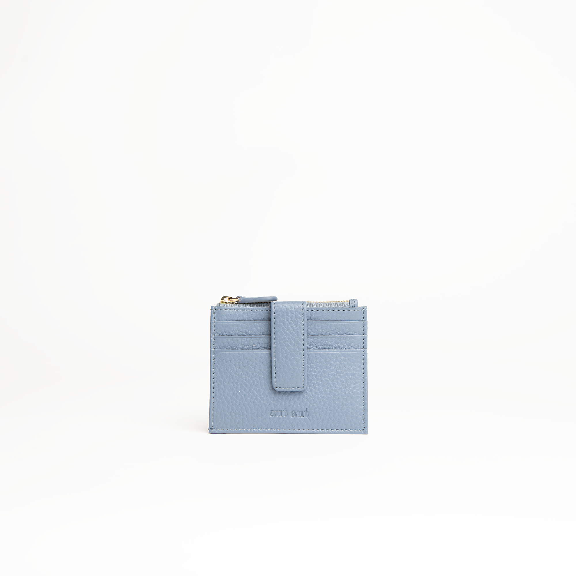 Porta carte in pelle martellata colore glicine uomo/donna Aut Aut Studio – vista frontale