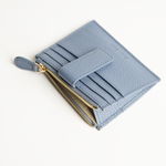 Porta carte in pelle martellata colore glicine uomo/donna Aut Aut Studio – vista dall'alto