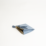Porta carte in pelle martellata colore glicine uomo/donna Aut Aut Studio – vista laterale