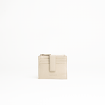 Porta carte in pelle martellata colore bianco iceberg uomo/donna Aut Aut Studio – vista frontale