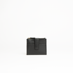 Porta carte in pelle martellata colore nero uomo/donna Aut Aut Studio – vista frontale