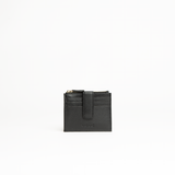 Porta carte in pelle martellata colore nero uomo/donna Aut Aut Studio – vista frontale