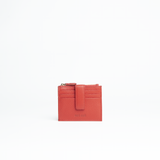 Porta carte in pelle martellata colore rosso uomo/donna Aut Aut Studio – vista frontale