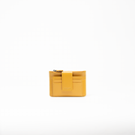 Porta carte in saffiano colore giallo senape uomo/donna protezione RFID Aut Aut Studio 