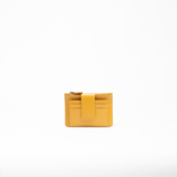 Porta carte in saffiano colore giallo senape uomo/donna protezione RFID Aut Aut Studio 