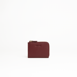 Portachiavi in pelle martellata burgundy con porta carte - MILANO #1208 AUT AUT