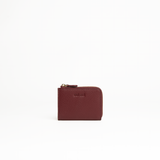 Portachiavi in pelle martellata burgundy con porta carte - MILANO #1208 AUT AUT