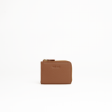 Portachiavi in pelle martellata camel con porta carte - MILANO #1208 AUT AUT