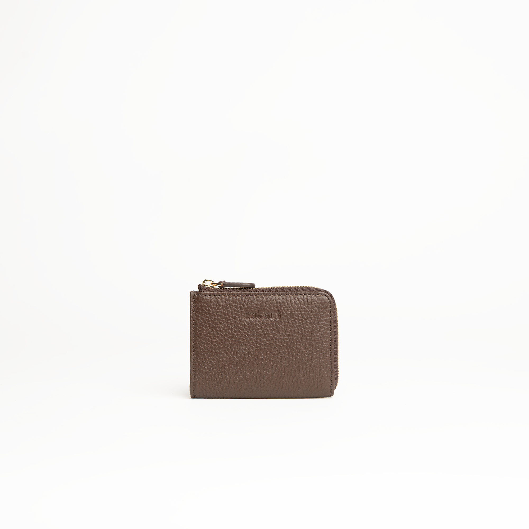 Portachiavi in pelle martellata cioccolato con porta carte - MILANO #1208 AUT AUT
