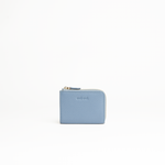 Portachiavi in pelle martellata glicine con porta carte - MILANO #1208 AUT AUT