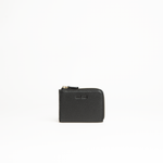 Portachiavi in pelle martellata nero con porta carte - MILANO #1208 AUT AUT