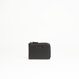 Portachiavi in pelle martellata nero con porta carte - MILANO #1208 AUT AUT