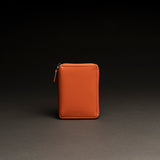 Portafoglio uomo in pelle liscia arancio con zip CARGO #2000 - AUT AUT