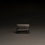 Porta carte e biglietti da visita in pelle liscia nero con elastico CARGO #2003 - AUT AUT